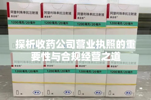 兰州探析收药公司营业执照的重要性与合规经营之道